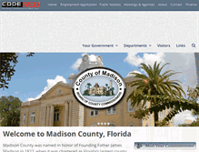 Tablet Screenshot of madisoncountyfl.com